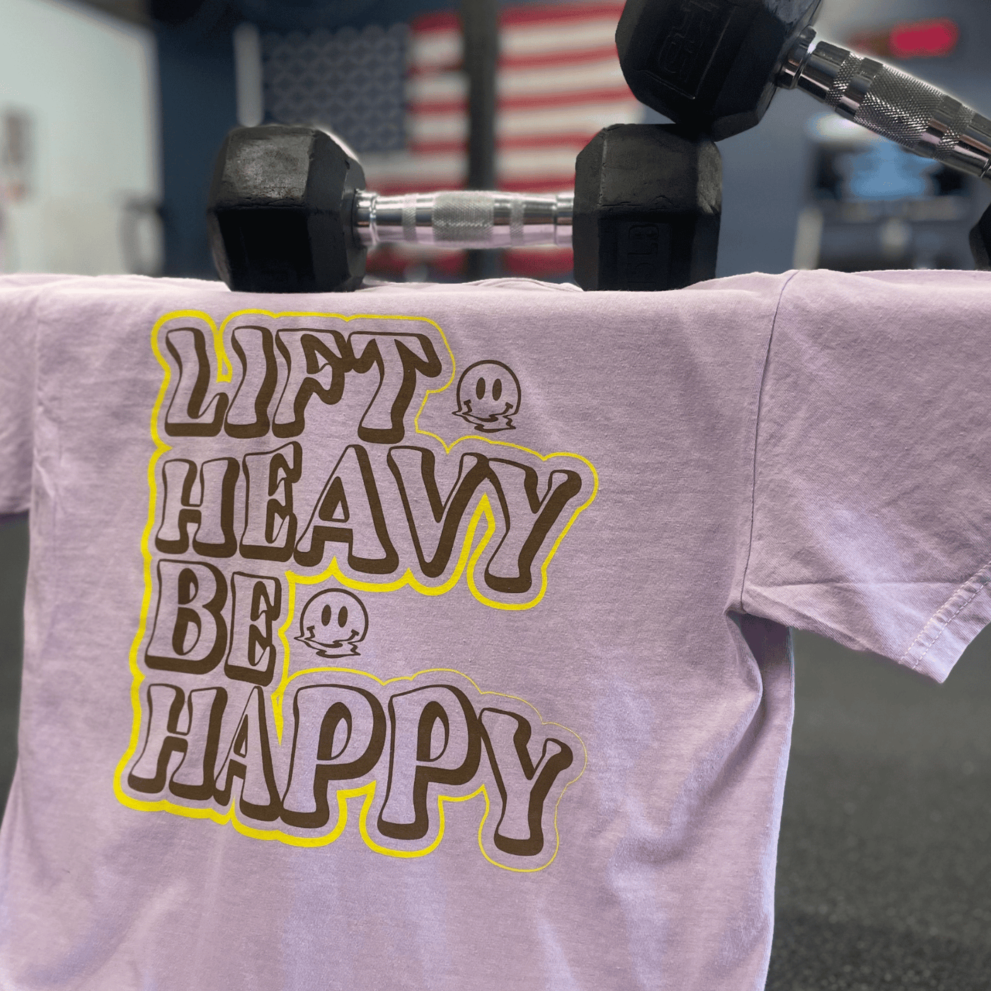 Be Happy Lift Heavy - Unisex Pocket T-Shirt